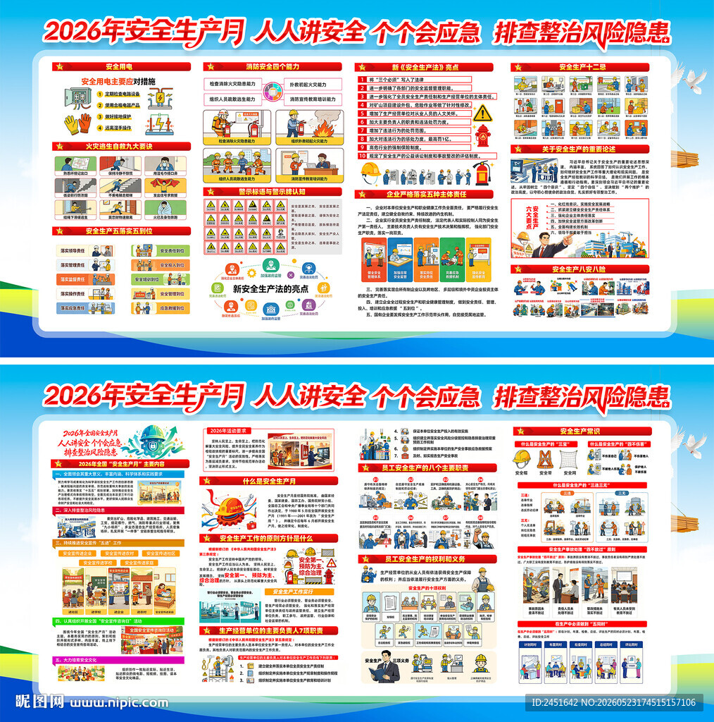 2026年安全生产月展板