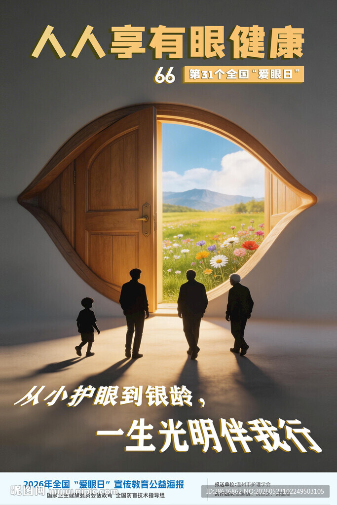 可印刷全国爱眼日宣传图片
