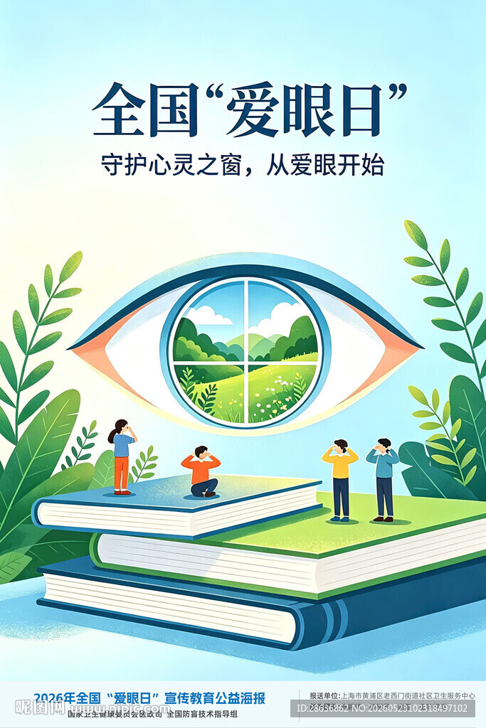可印刷全国爱眼日宣传