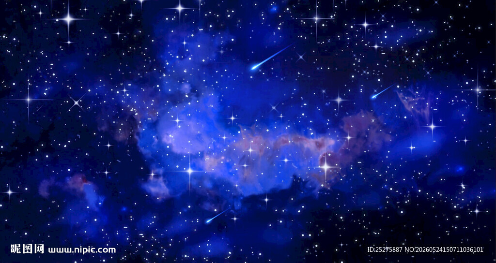 蓝色星空背景
