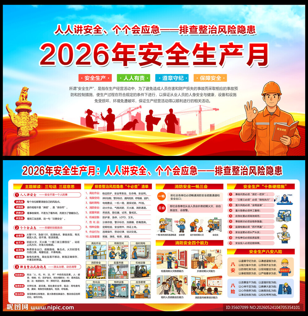 2026安全月展板
