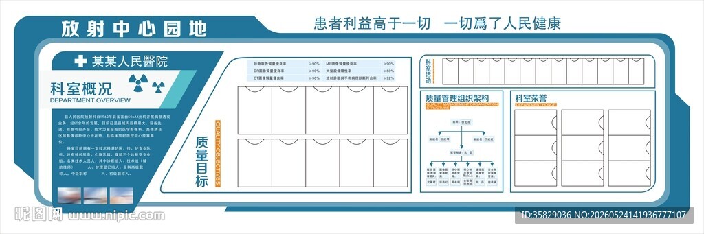 放射中心文化墙