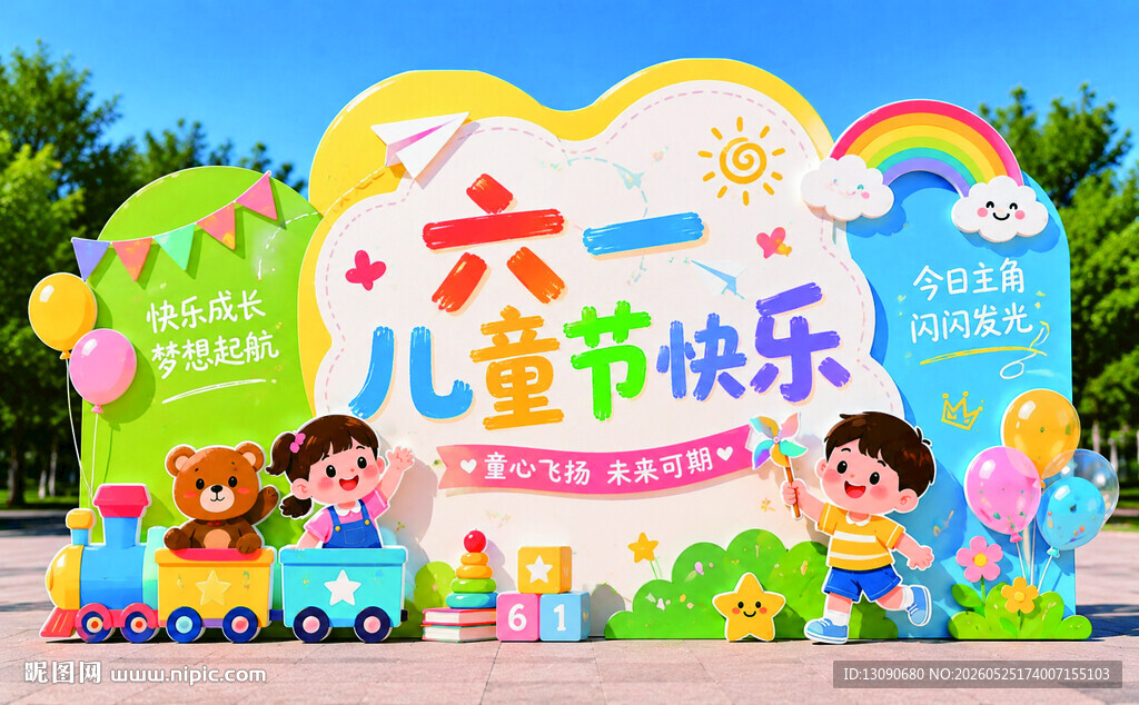 六一儿童节欢乐场景布置
