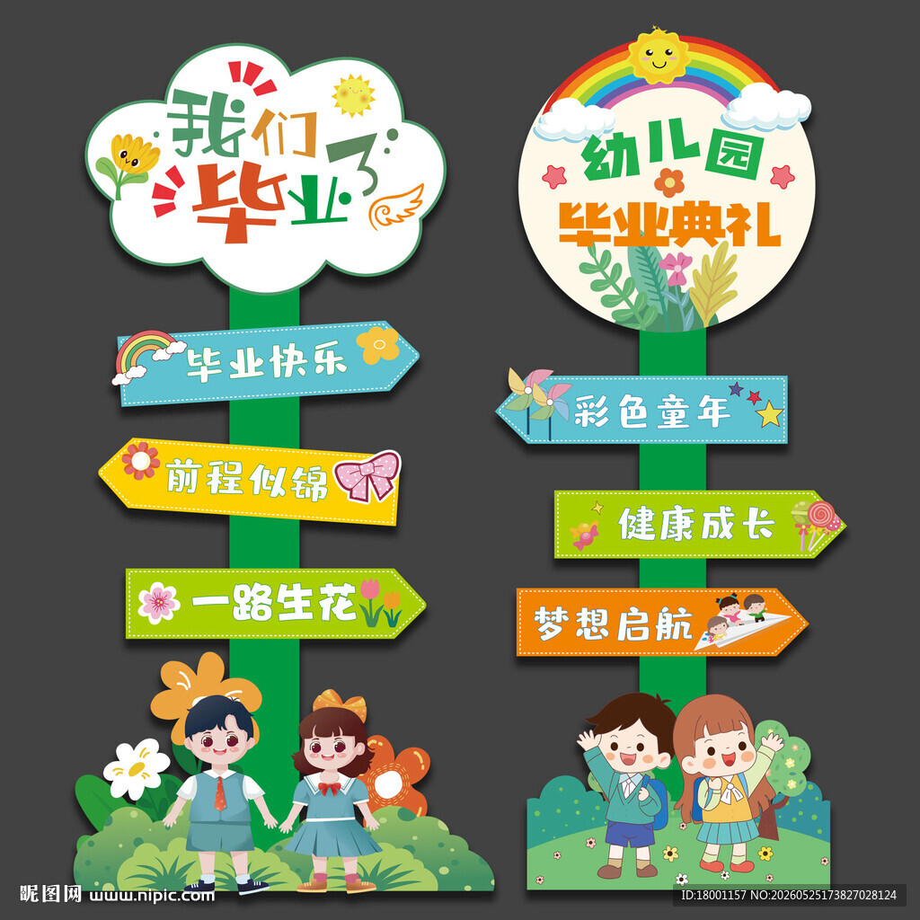 毕业指示牌