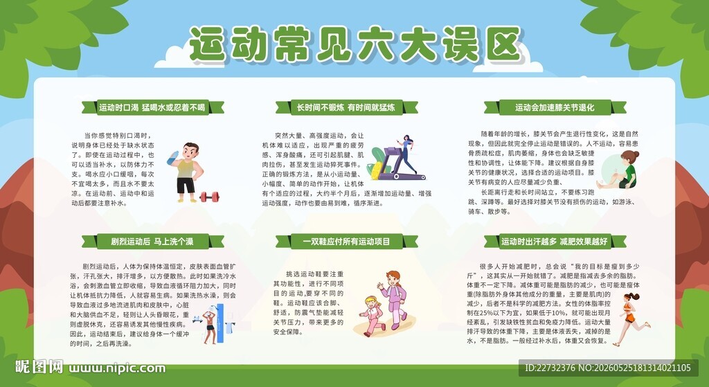 运动常见六大误区科普