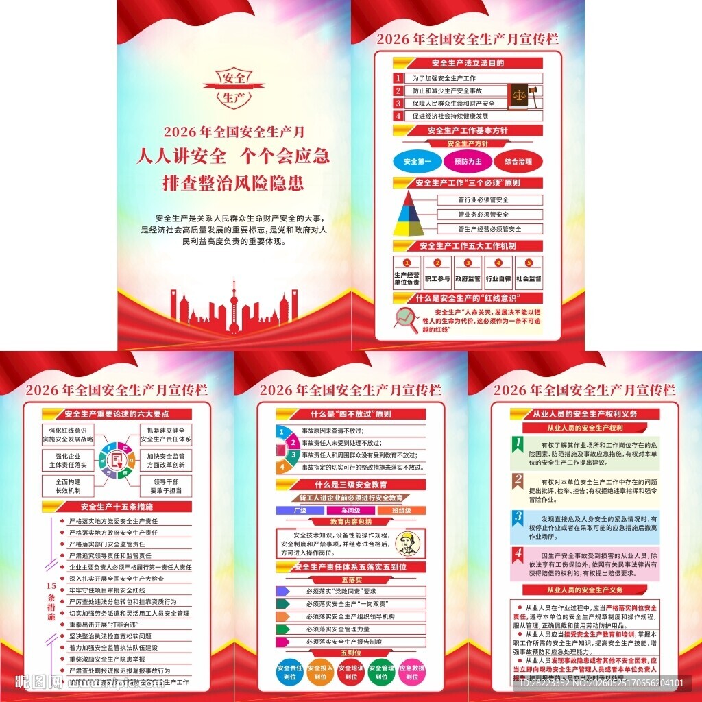 2026安全生产月宣传挂图