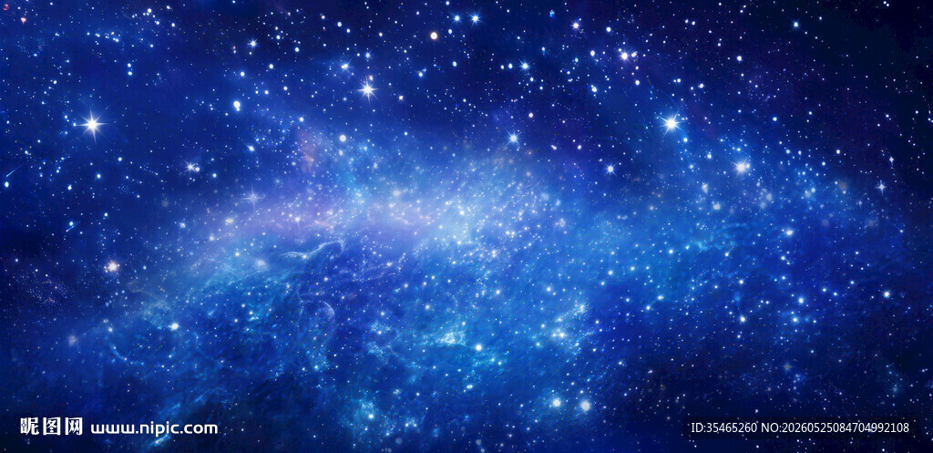蓝色星空软膜天花灯箱