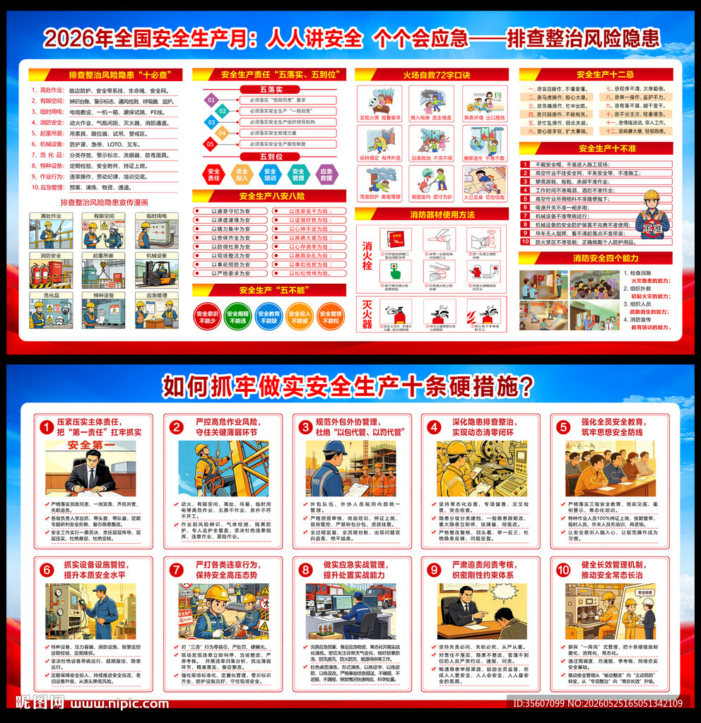 2026安全生产月展板