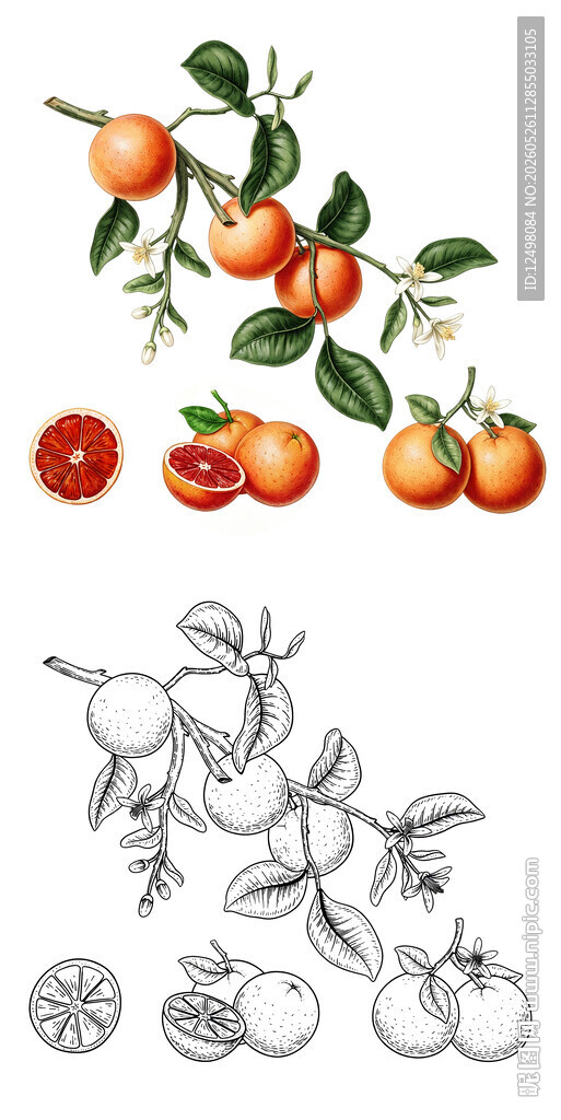 西柚插画
