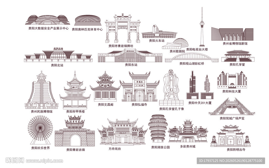 贵阳城市天际线建筑
