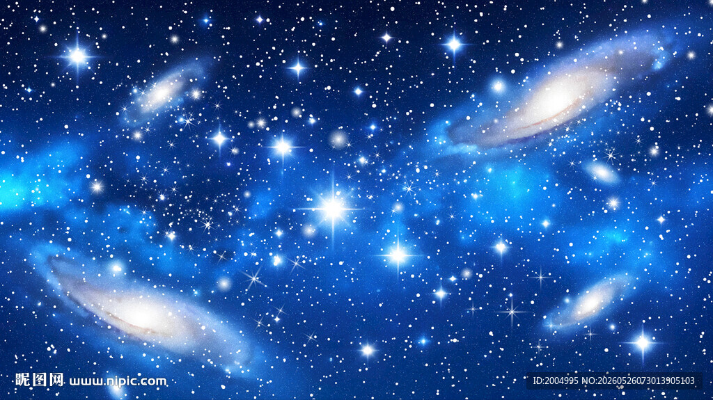 蓝色星空背景