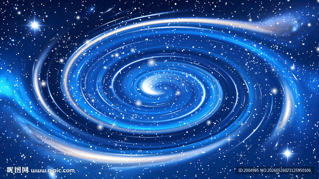 蓝色星空旋涡宇宙星空