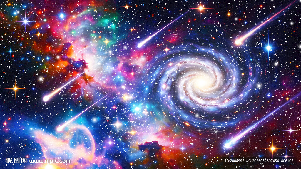 唯美炫彩绚丽星空