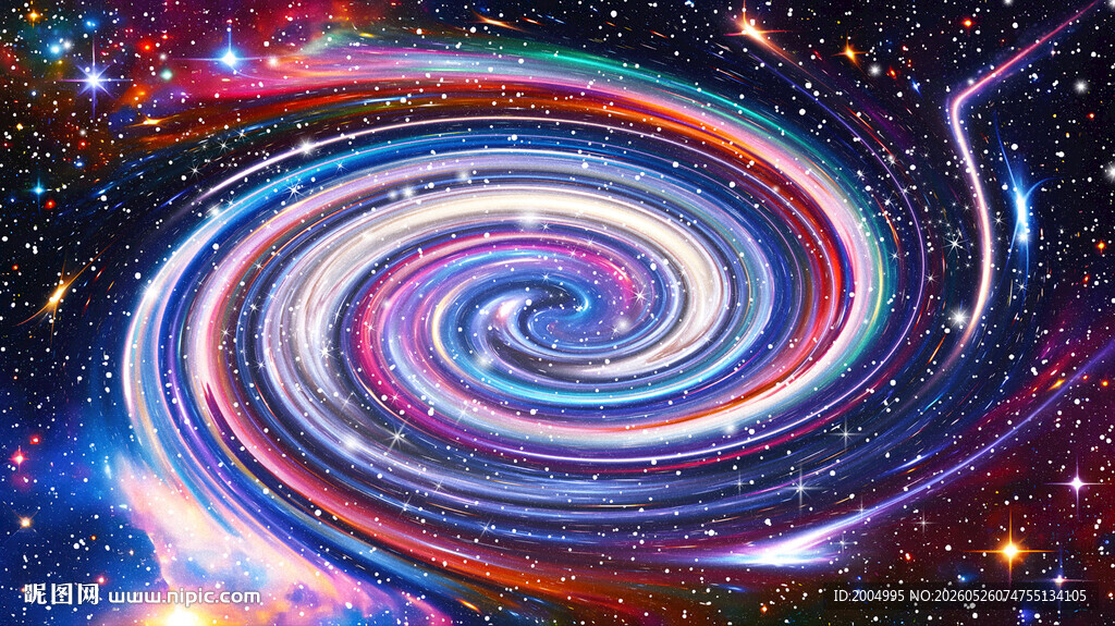 唯美炫彩绚丽星空旋涡