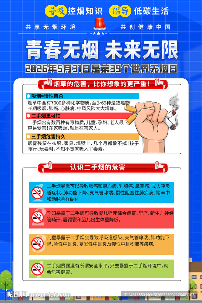 禁烟控烟知识海报