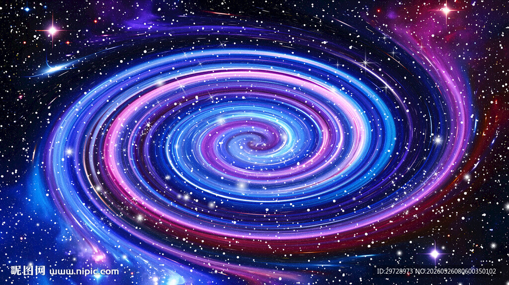 绚丽星空旋涡吊顶天花