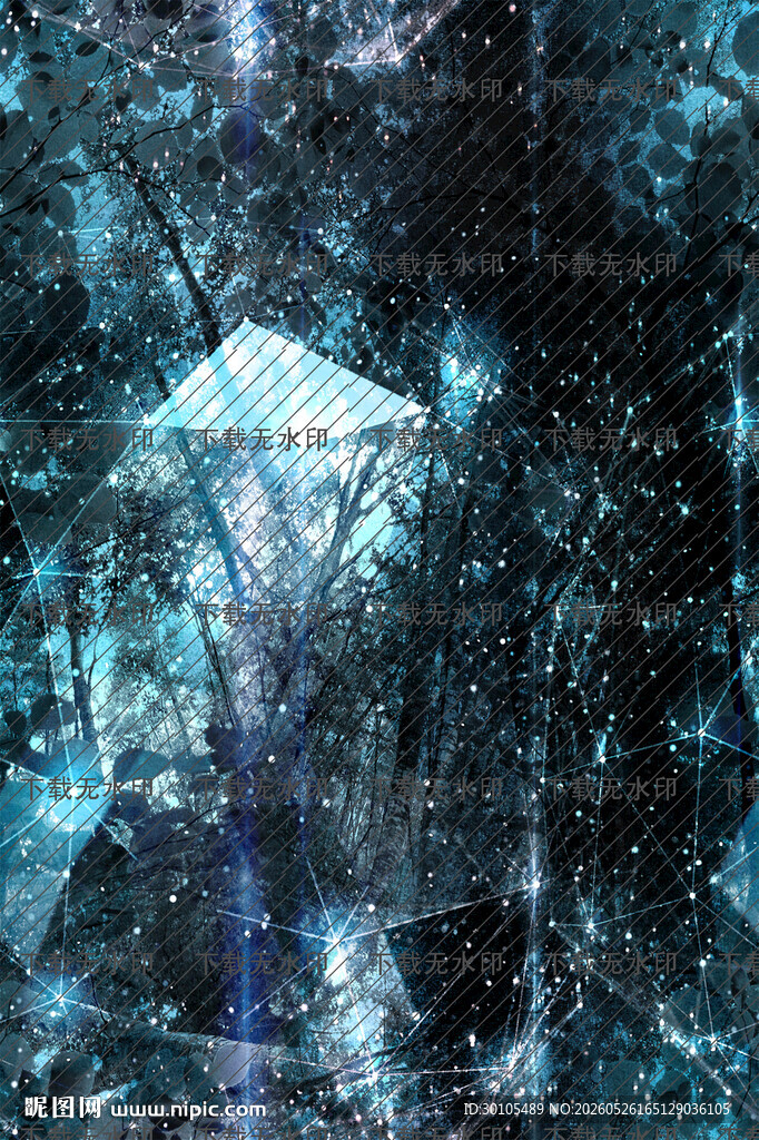神秘幻彩抽象纹理画面