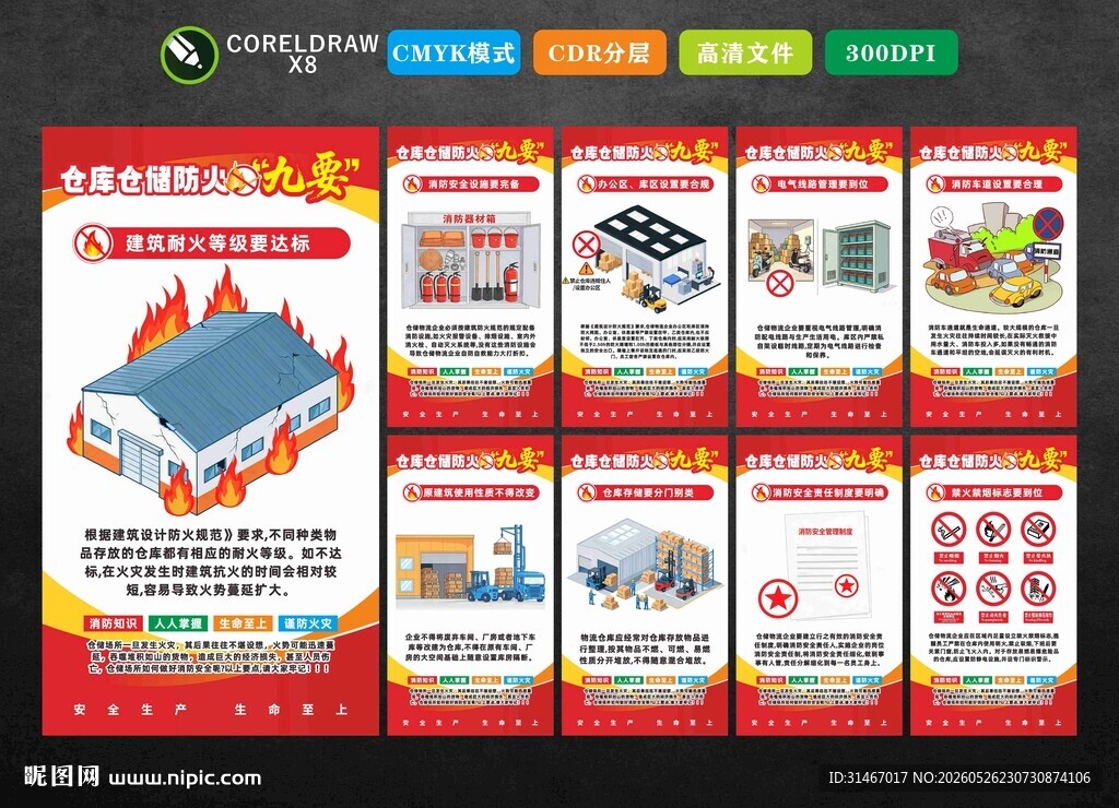 仓库仓储防火九要