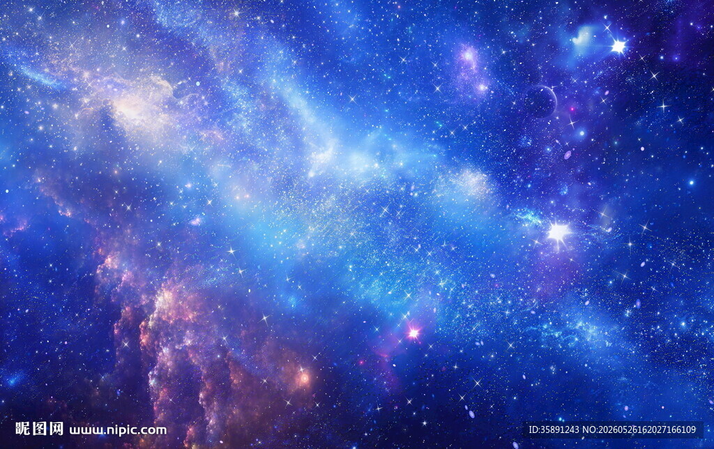璀璨宇宙星空背景图