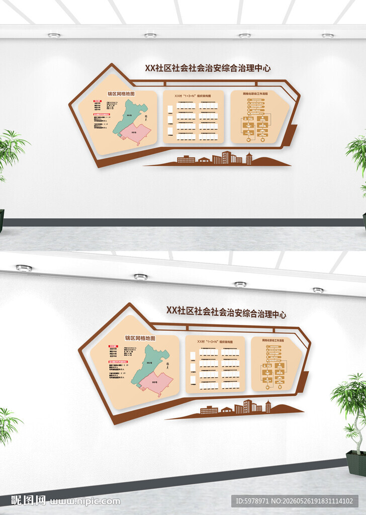 网格化管理文化墙