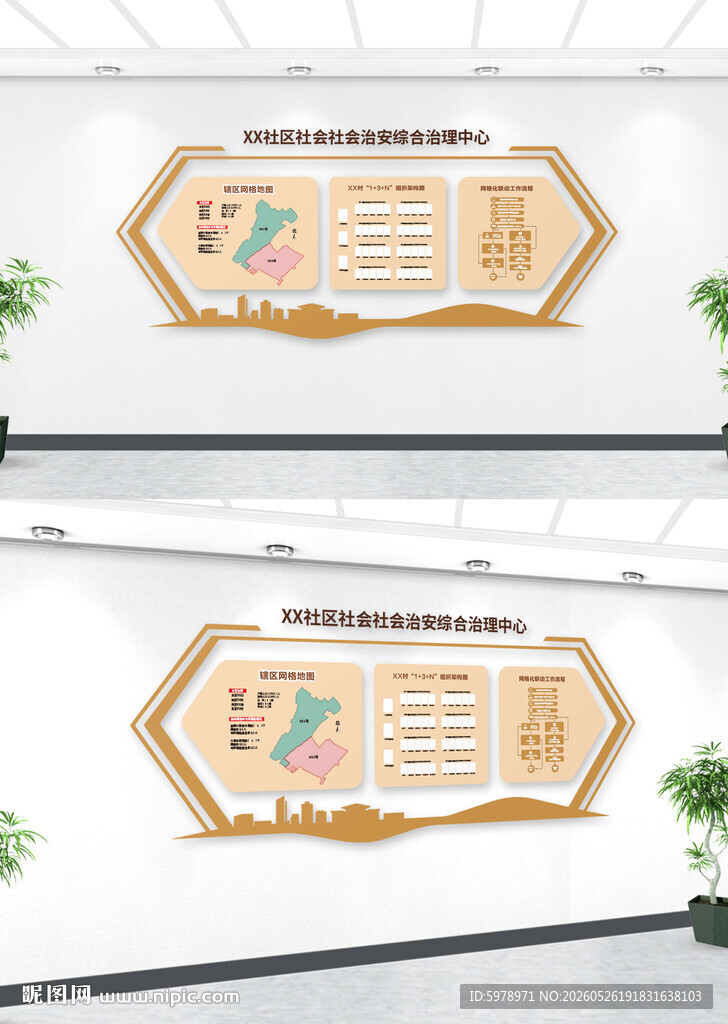 网格化管理文化墙
