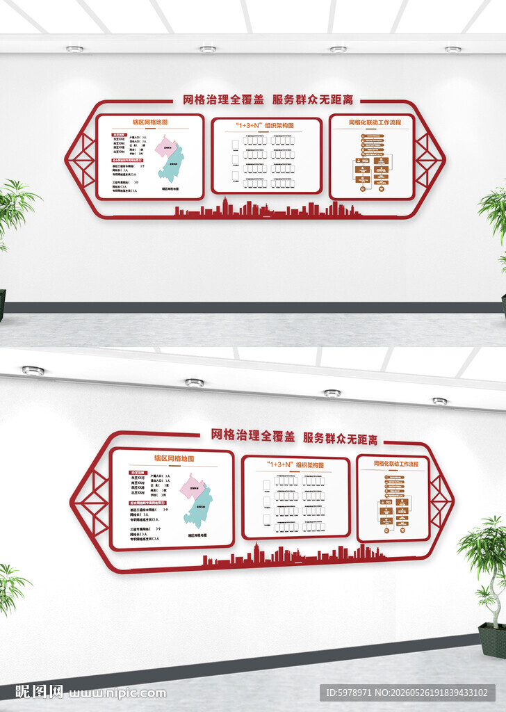 社区网格化文化墙