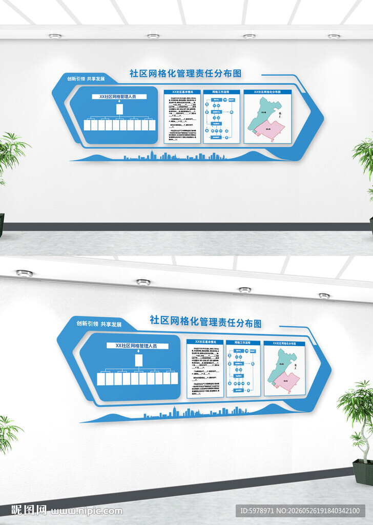 社区网格宣传栏