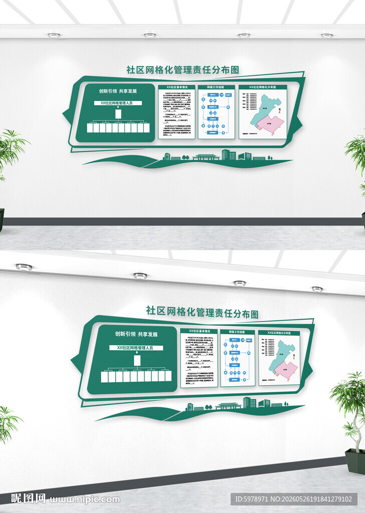 社区网格宣传栏
