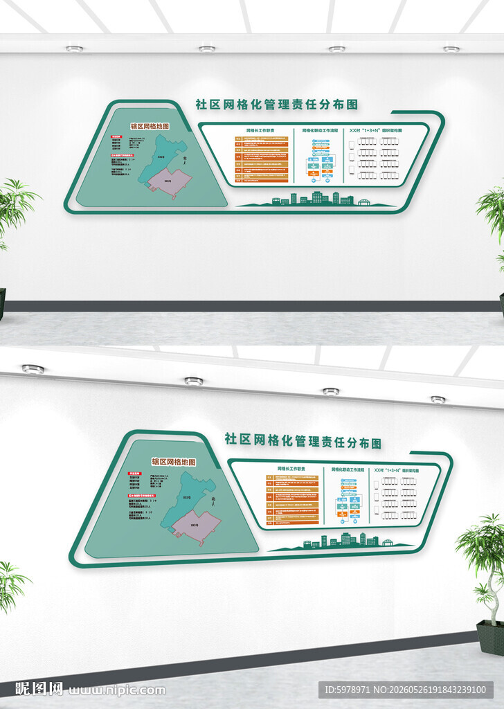 社区网格宣传栏
