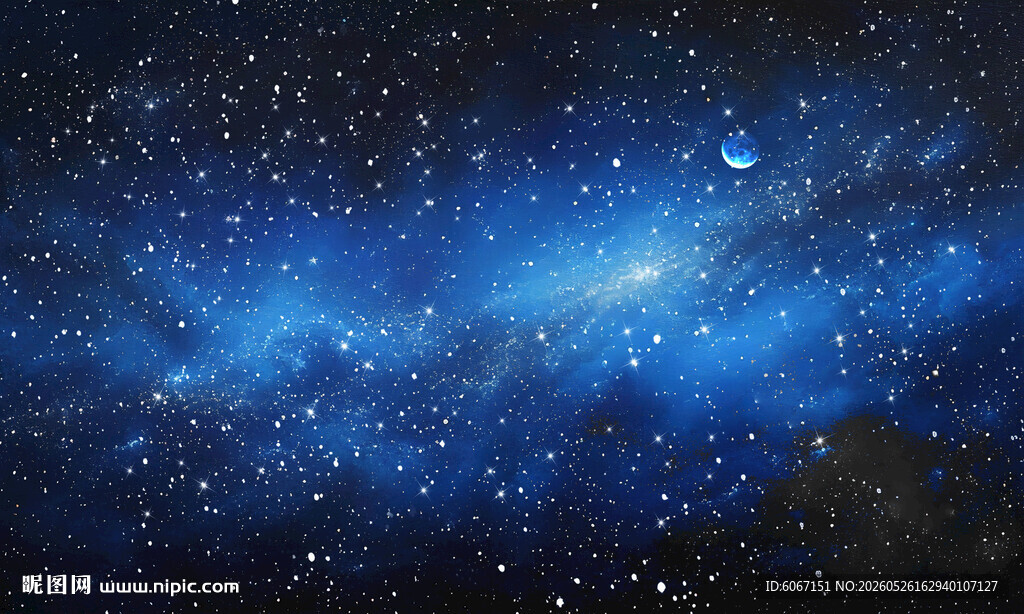 浩瀚星空背景图装饰画