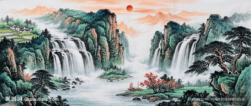国画山水画