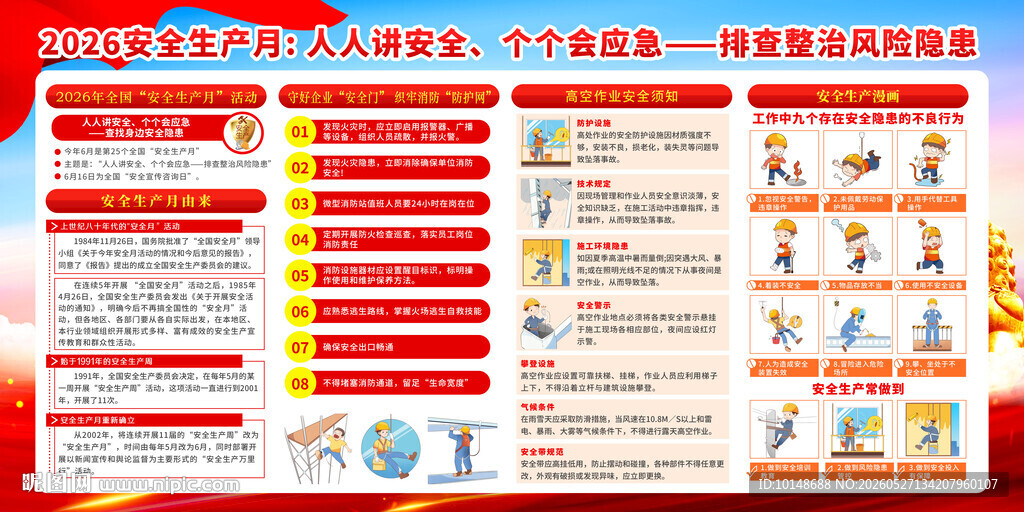 2026年生产消防安全知识海报