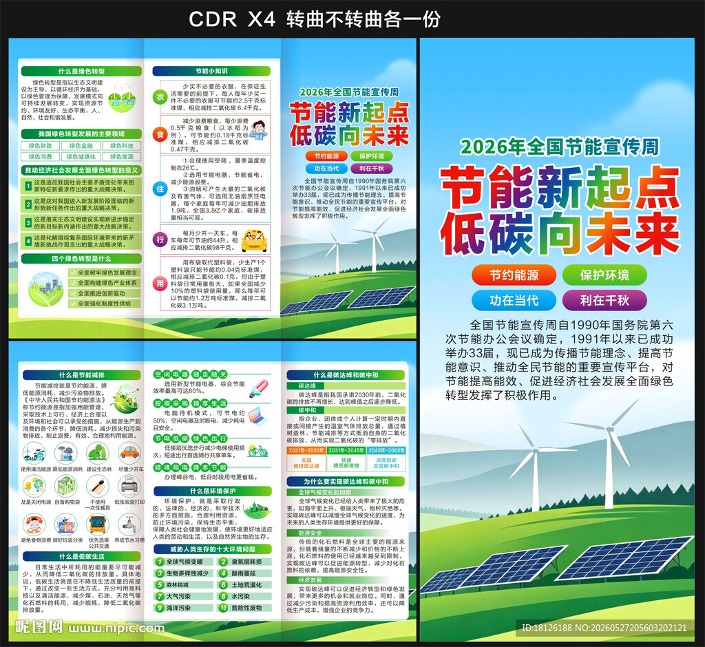 2026节能宣传周三折页