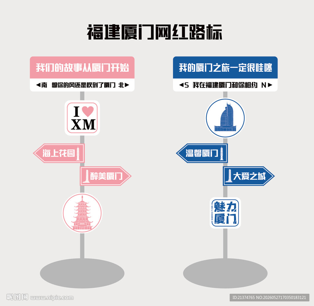 福建厦门网红路标
