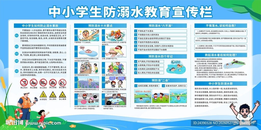 防溺水展板