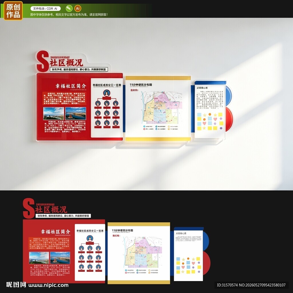 社区概况文化墙