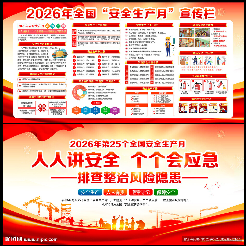 2026年安全生产月展板