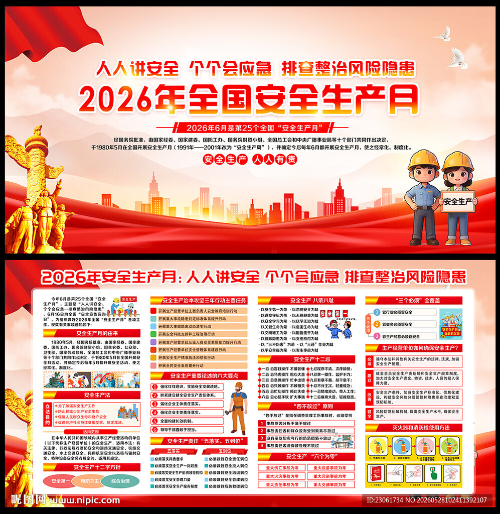 2026安全月宣传展板