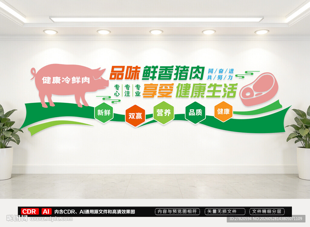 猪肉文化墙