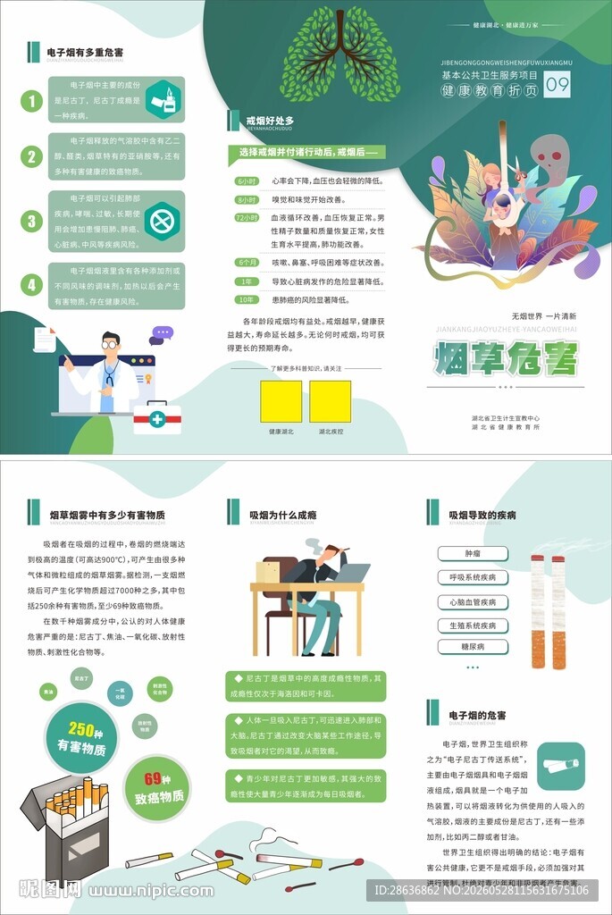 烟草危害折页