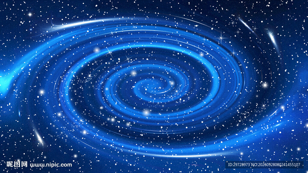 蓝色旋涡星空吊顶