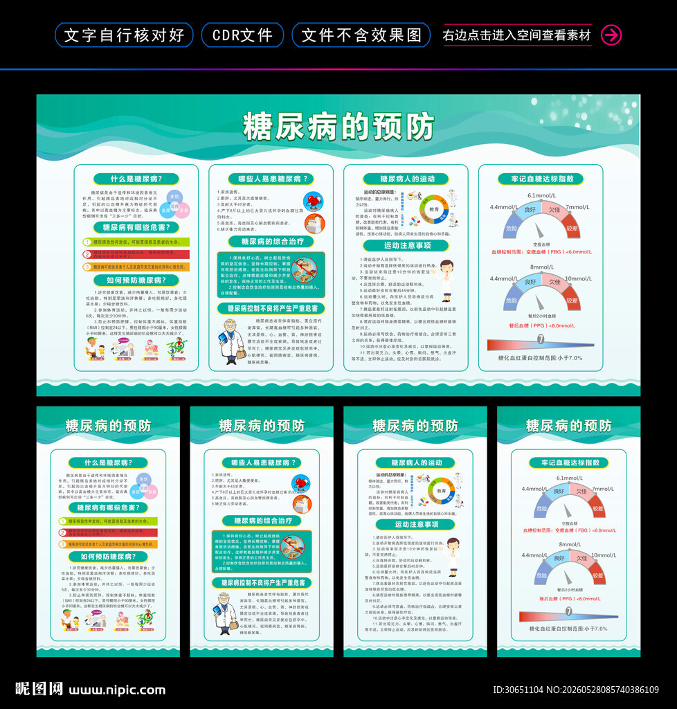 糖尿病宣传栏 疾病预防
