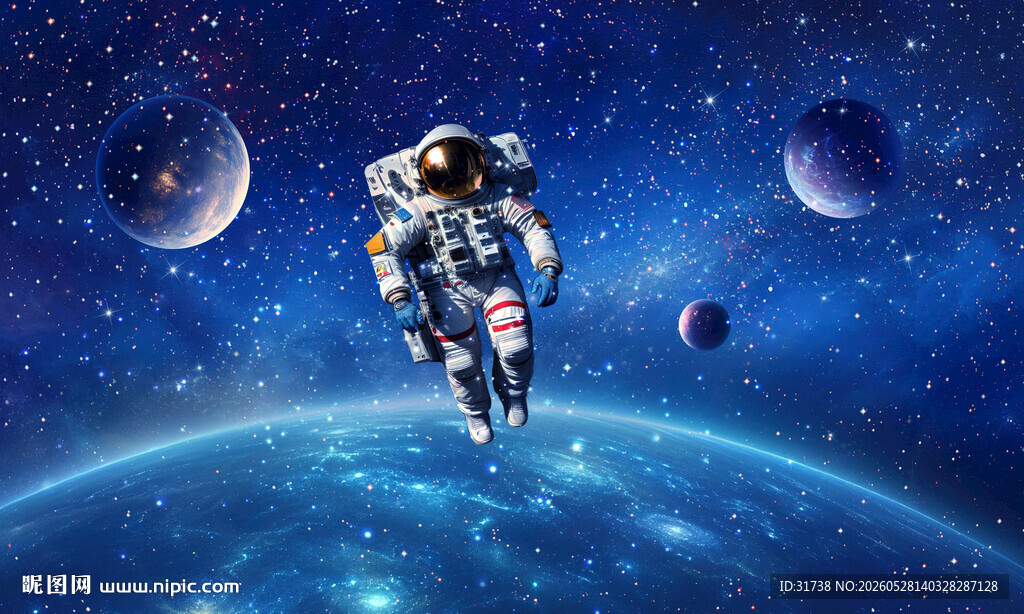 太空星空宇航员