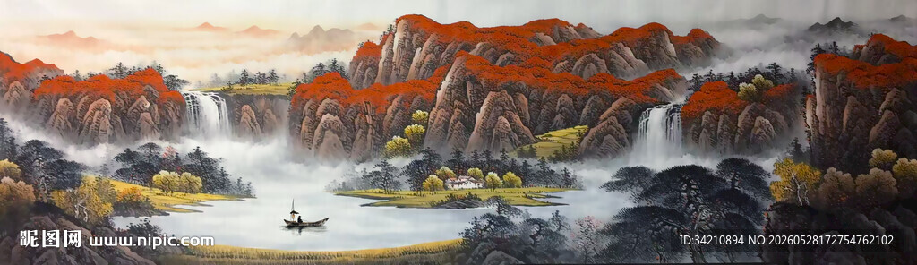鸿运当头客厅背景墙