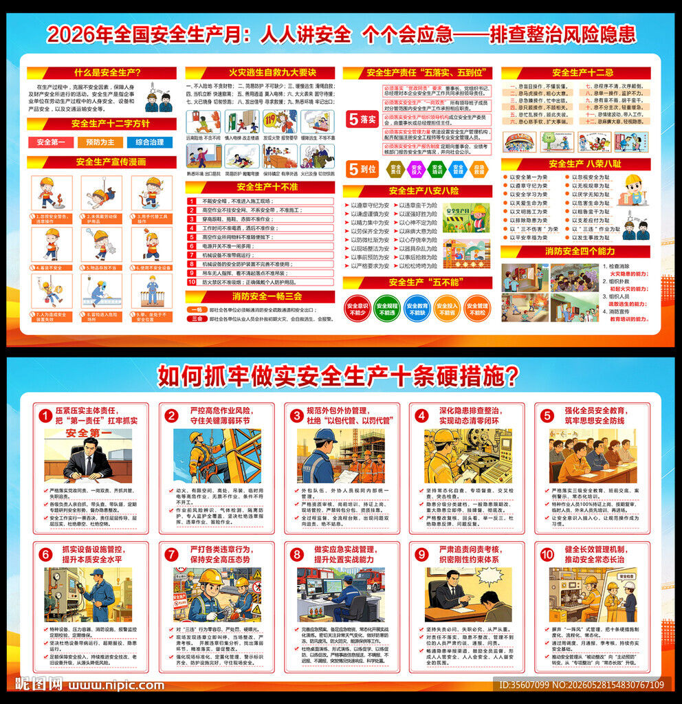2026年安全生产月展板
