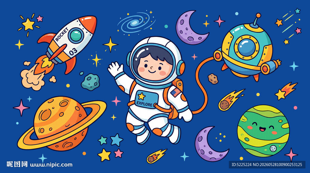 卡通星空
