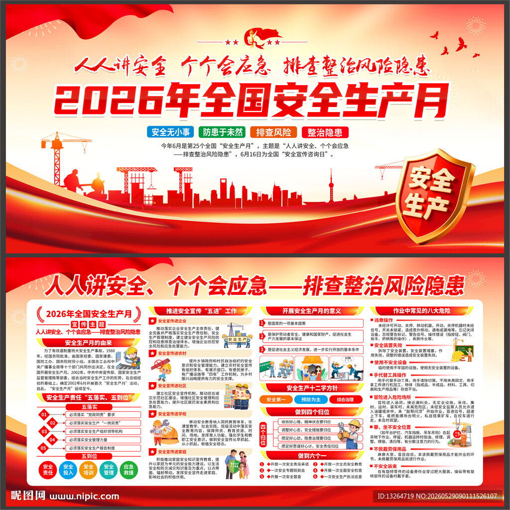 2026安全月展板