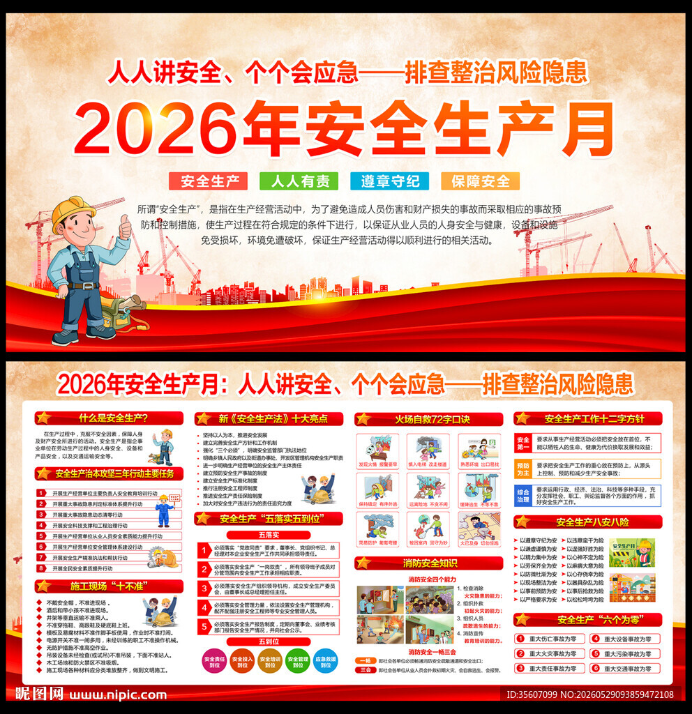 2026安全生产展板