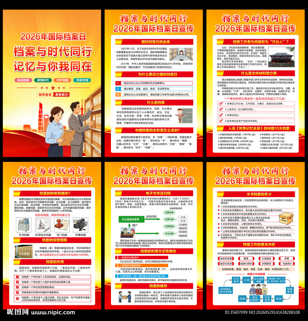 2026国际档案日展板