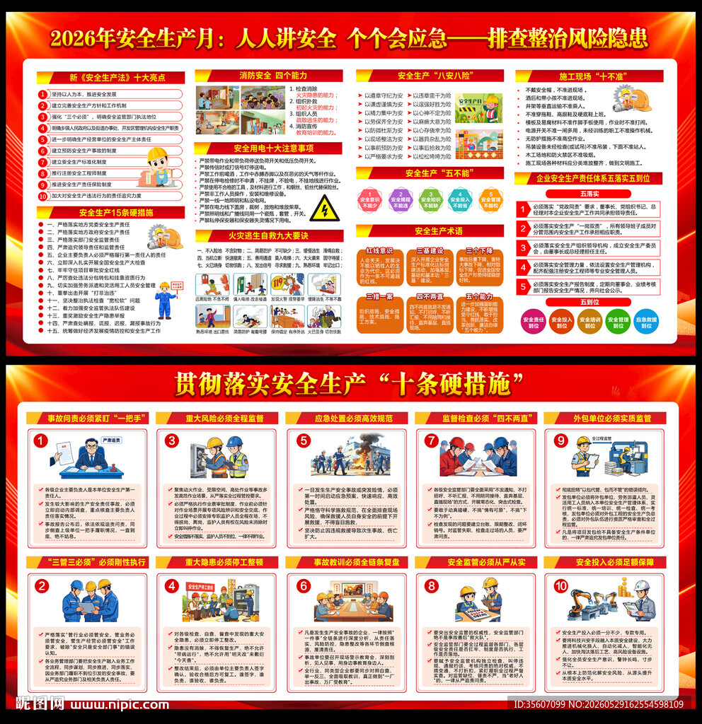 安全月展板